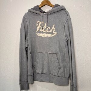 Vintage Abercrombie & Fitch Gray Hoodie Sweater XX-Large